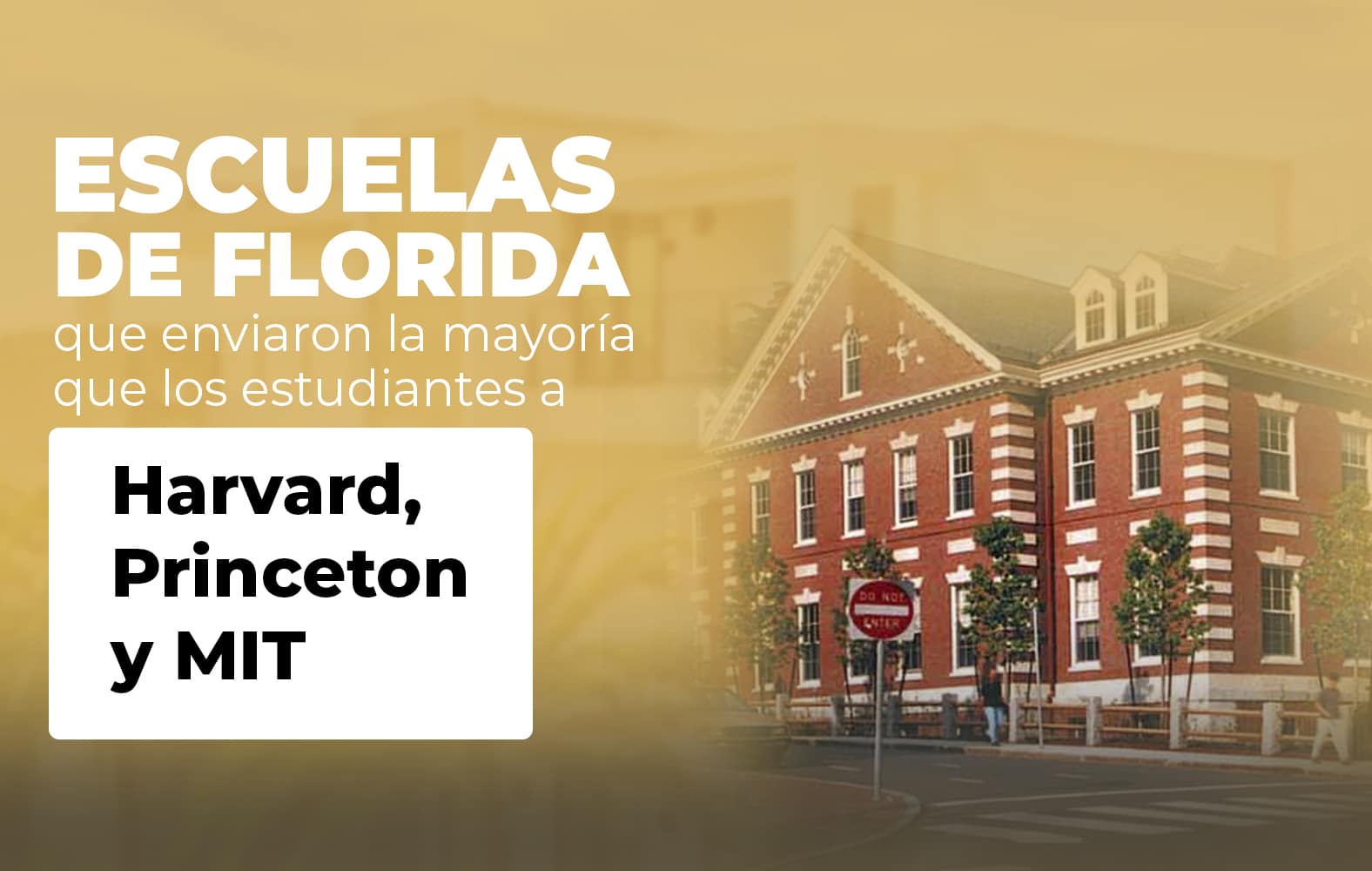 Escuelas de Florida con la mayor cantidad de estudiantes en universidades importantes